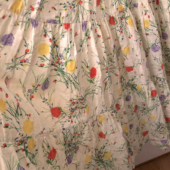 RARE VINTAGE LANZ GARDEN PARTY FLORAL MAXI DRESS - Picture 9 of 9